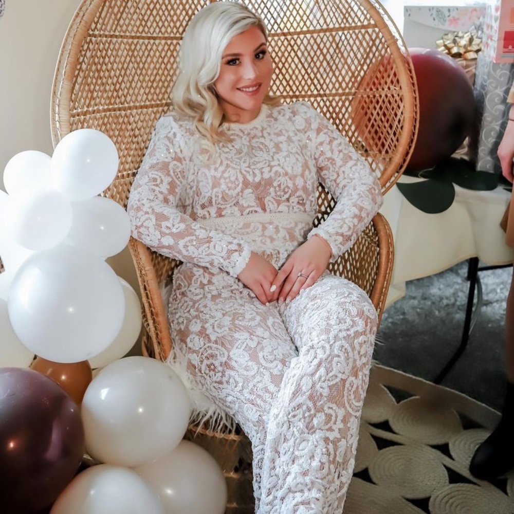 Nadine Merabi Bella White Jumpsuit